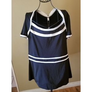 Plus size peplum top